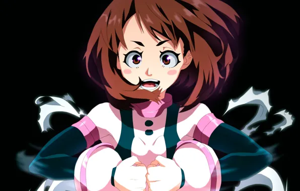 Девушка, My Hero Academia, Boku No Hero Academia, Моя Геройская Академия, Урарака Очако