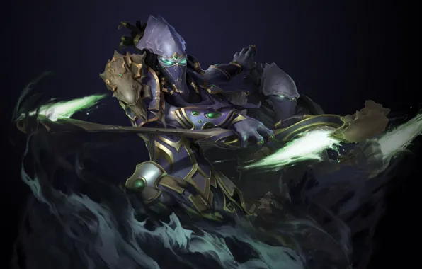Blizzard, Арт, Фантастика, Protoss, StarCraft 2, Темные, Персонаж, StarCraft
