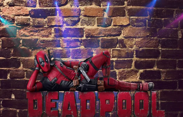Красный, герой, Райан Рейнольдс, Ryan Reynolds, киллер, Дэдпул, deadpool, пистлет