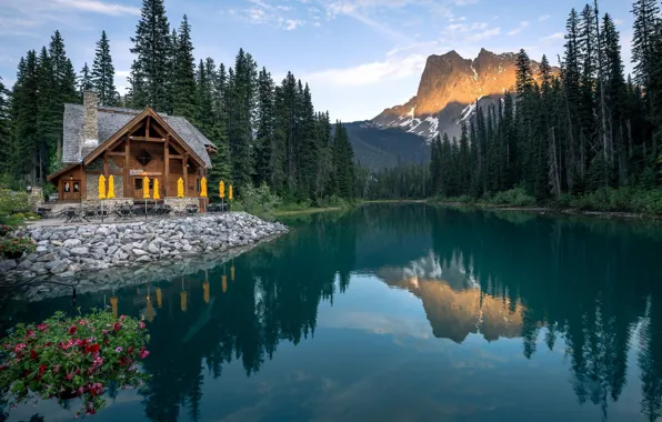 Озеро, Канада, Emerald Lake