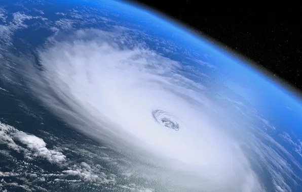 Earth, blue, crash, atmosphere, hurricane, disaster, catastrophe, flood