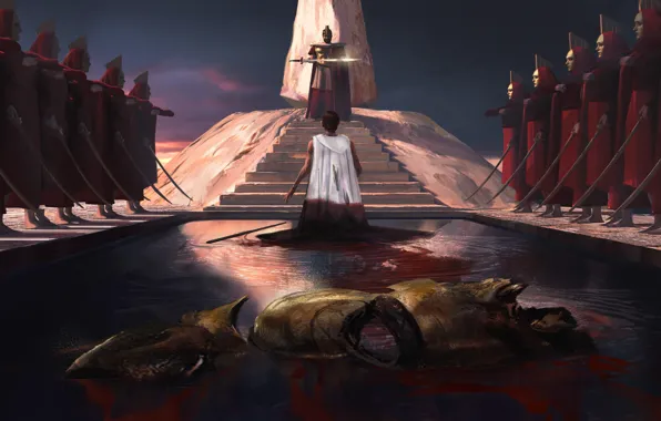 Оружие, кровь, воины, посвящение, Knighting