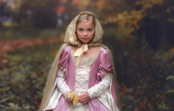 Картинка осень, девочка, Lorna Oxenham, autumn princess