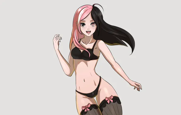 Girl, sexy, lingerie, pantsu, bra, cleavage, panties, thighhighs