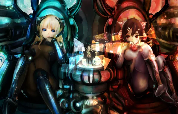 Картинка девушка, фантастика, аниме