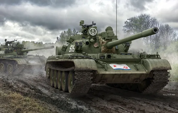 Танк, СССР, средний, Т-55А, Валерий Петелин