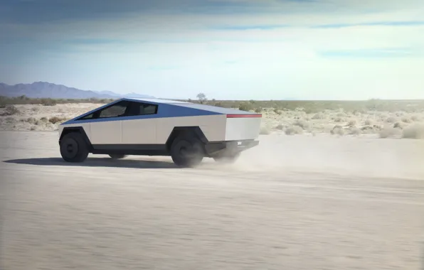 Car, desert, Tesla, 2019, Cybertruck, Tesla Cybertruck Prototype