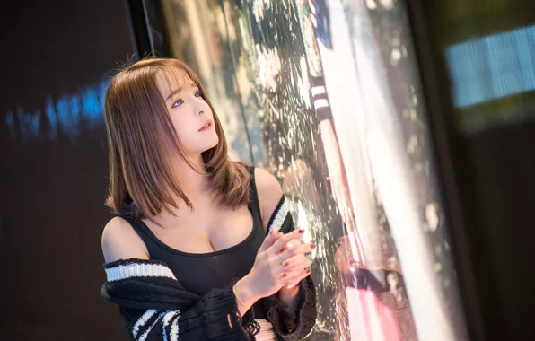 Девушка, азиатка, милашка