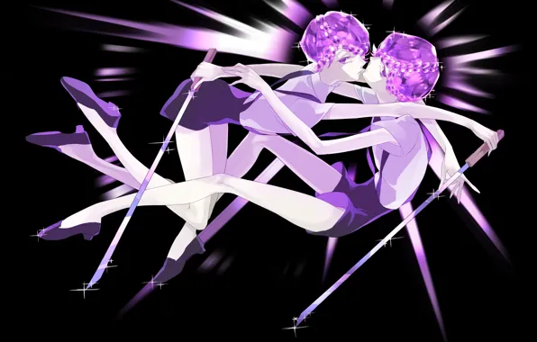 Мечи, персонажи, близнецы, Houseki no Kuni, Страна самоцветов