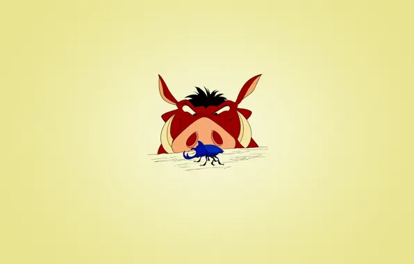 Картинка жук, охота, Timon &amp; Pumbaa, Тимон и Пумба, Африканский бородавочник, Pumbaa Smith
