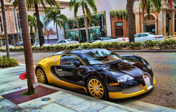 Картинка Bugatti, Bugatti Veyron, гиперкар