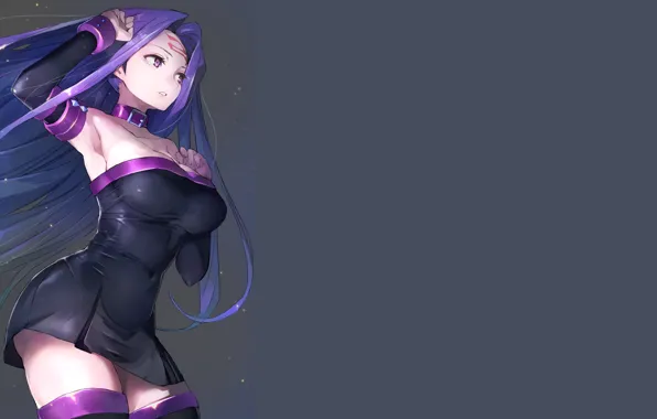 Girl, sexy, fate stay night, anime, figure, pretty, purple, Fate