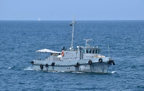 Черное море, севастополь, водолазный катер
