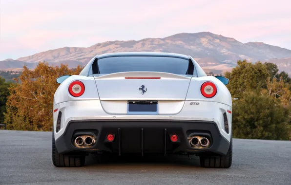 Картинка Ferrari, 599, Ferrari 599 GTO, rear view