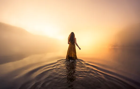 ВОДА, РЯБЬ, НАСТРОЕНИЕ, ТУМАН, САРАФАН, by Lizzy Gadd
