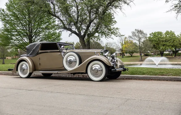 Continental, Rolls-Royce, Phantom II, ретро автомобили, 1933, Drophead Coupe, retro cars, by Thrupp & Maberly