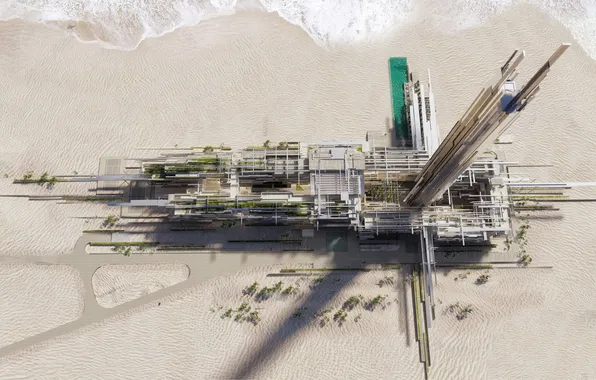 Cross, building, neom, saudi arabia, epicon region