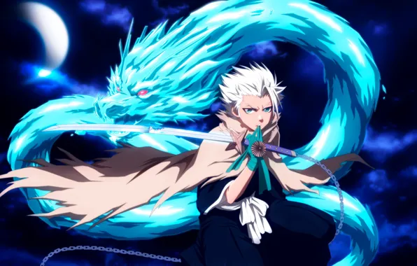 Парень, Bleach, Блич, ледяной дракон