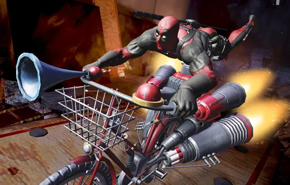 Игра, Deadpool, Marvel, Дэдпул, Game, Wade Wilson, Марвел, Уэйд Уилсон