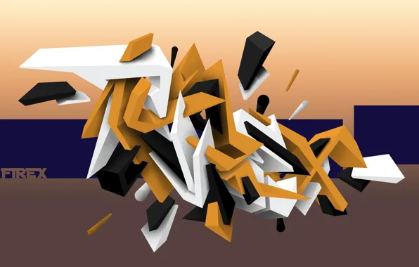 Abstract, graffiti, line, photoshop, Firex