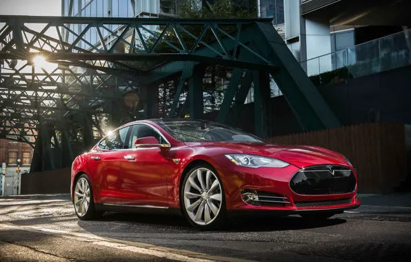 Картинка Tesla, industrial, Model S, 2014