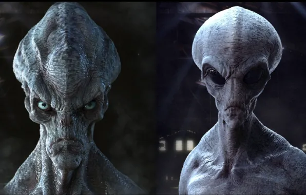 Space, two, инопланетяне, Aliens, truth, portrait, Top secret, other