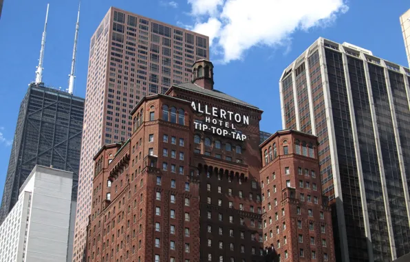Картинка Чикаго, США, Америка, отель, Иллинойс, Allerton Hotel Chicago, Аллертон