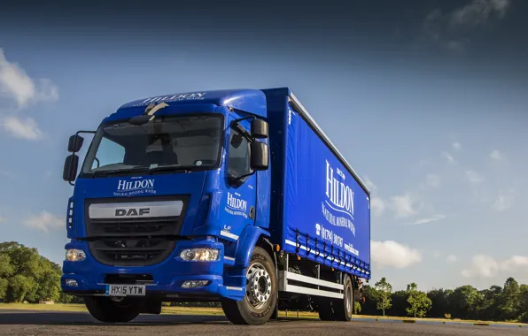 Грузовик, вид снизу, DAF