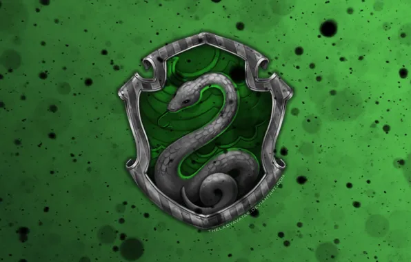 Slytherin, by theladyavatar, Harry Potter, deviantart wallpapers, Hogwarts