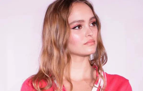 Взгляд, поза, модель, макияж, актриса, Лили-Роуз Депп, Lily-Rose Depp