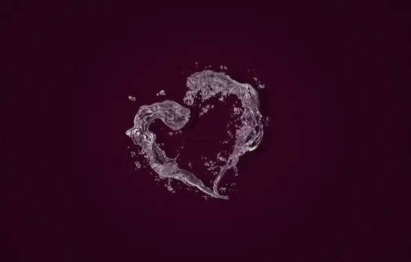 Фиолетовый, любовь, сердце, love, heart