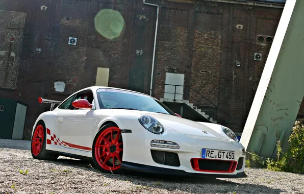 Белый, Porsche, white, порше, GT3