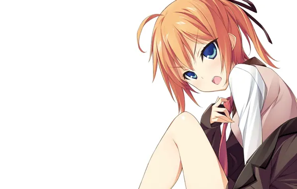 Girl, Аниме, белый фон., mayo chiki!, konoe subaru