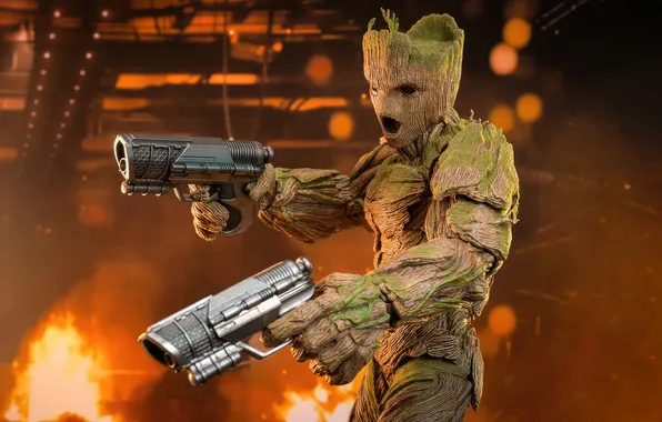 Groot, heroism, rooted