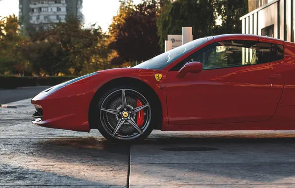 Картинка Ferrari, 458, Front, Spyder