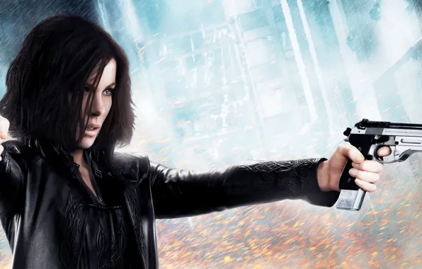 Картинка Девушка, Kate Beckinsale, Кейт Бекинсейл, Пистолеты, Selene, Underworld: Blood Wars, Другой Мир: Войны Крови