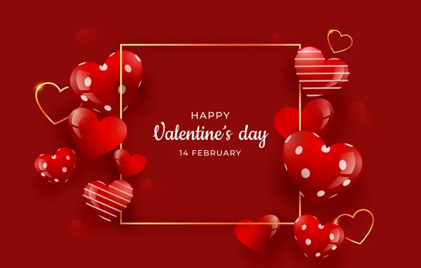 Любовь, романтика, сердце, сердечки, red, love, happy, romantic