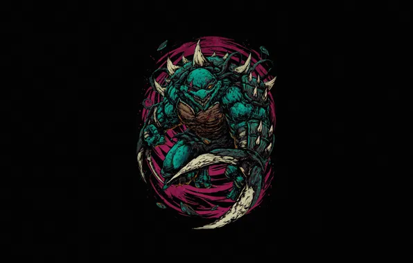 Минимализм, Стиль, Фон, Черепашки-ниндзя, Арт, Art, Style, TMNT
