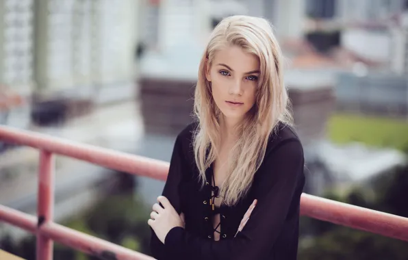 Картинка лето, взгляд, лицо, модель, волосы, красотка