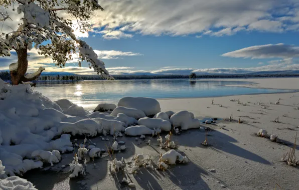 Картинка зима, Норвегия, Hedmark Fylke, Tjernli