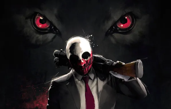 Gun, Wolf, Mask, PAYDAY 2