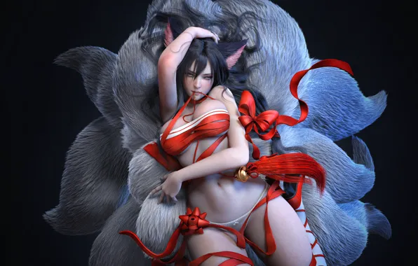 Девушка, Стиль, Girl, Брюнетка, Fantasy, Эротика, Sexy, Art