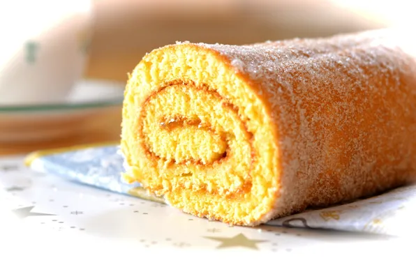 Выпечка, сладкое, sweet, бисквит, рулет, biscuit, baking