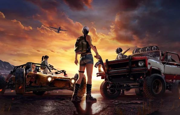 Самолет, Джип, Games, Art, Auto, Guns, Багги, Games Art
