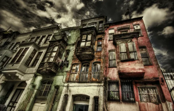 Картинка HDR, Турция, Стамбул, Istanbul, Turkey, Old building, Старое здание