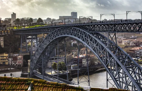Картинка мост, город, Porto Bridge