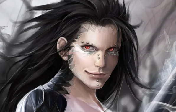 Взгляд, аниме, арт, парень, Fairy Tail, gajeel redfox, Хвост феи