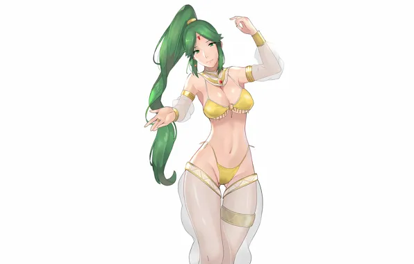 Girl, sexy, lingerie, pantsu, bra, cleavage, panties, green eyes