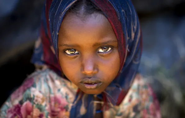 Люди, человек, планета, ребенок, Африка, Эфиопия, Yabelo, девочка Бораны