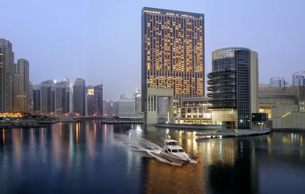 Картинка вода, здание, Дубаи
